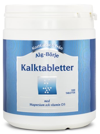 Alg-B�rje Kalktabletter, Kosttilskud - Alg-B�rje