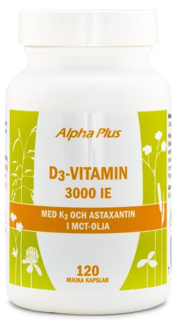 Alpha Plus D3-Vitamin 3000 IE +K2 - Alpha Plus