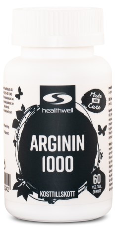 Healthwell Arginin 1000, Tr�ningstilskud - Healthwell