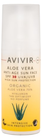 Avivir Aloe Vera Anti-Age Sun Face Spf 30, Kropspleje & Hygiejne - Avivir
