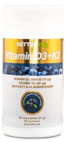 Better You Vitamin D3 + K2, Kosttilskud - Better You