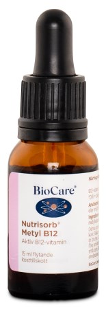 BioCare Nutrisorb Liquid Methyl B12, Vitaminer & Mineraler - BioCare