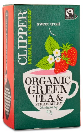 Clipper Tea Green Tea & Strawberry, F�devarer - Clipper