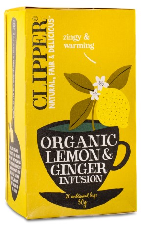 Clipper Tea Lemon & Ginger EKO, F�devarer - Clipper