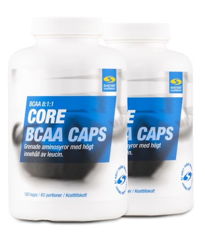 Core BCAA Caps, Tr�ningstilskud - Svenskt Kosttillskott