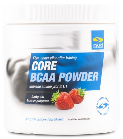 Core BCAA Powder, Tr�ningstilskud - Svenskt Kosttillskott