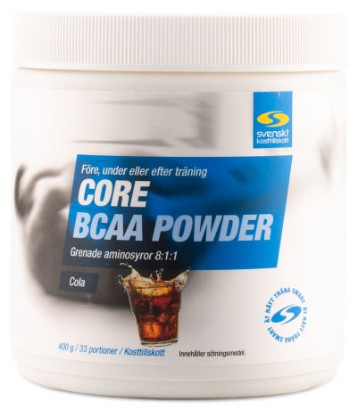 Core BCAA Powder, Tr�ningstilskud - Svenskt Kosttillskott