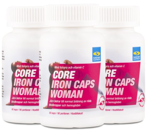 Core Iron Caps Woman, Vitaminer & Mineraler - Svenskt Kosttillskott