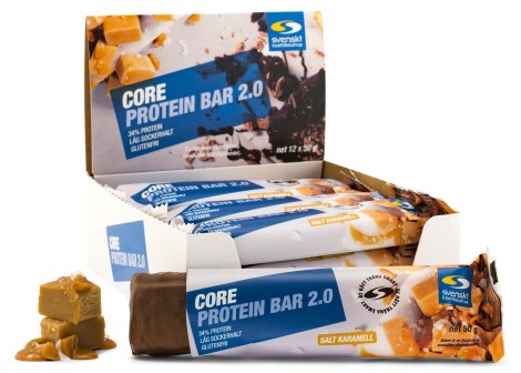 Core Protein Bar 2.0, Tr�ningstilskud - Svenskt Kosttillskott