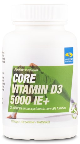 Core Vitamin D3 5000 IE+, Vitaminer & Mineraler - Svenskt Kosttillskott