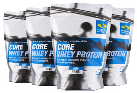 Core Whey Protein, Tr�ningstilskud - Svenskt Kosttillskott