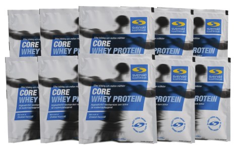 Core Whey Protein Sample, Tr�ningstilskud - Svenskt Kosttillskott