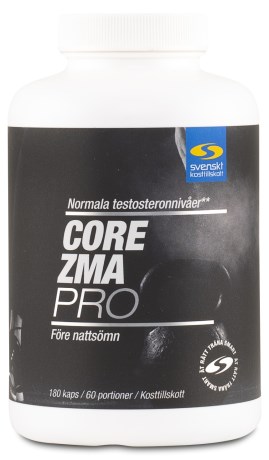 Core ZMA Pro, Vitaminer & Mineraler - Svenskt Kosttillskott