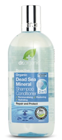 Dr Organic Dead Sea Minerals Shampoo & Balsam 2-i-1 - Dr Organic
