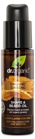 Dr Organic Organic Ginseng Shave & Beard Oil - Dr Organic