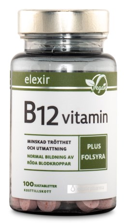 Elexir Pharma Vitamin B12 Vegansk - Elexir Pharma