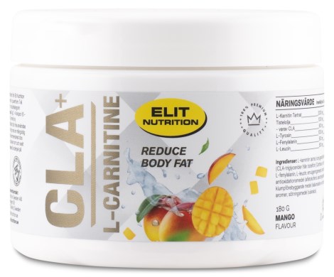 ELIT CLA+L-Carnitine Powder, Tr�ningstilskud - Elit Nutrition