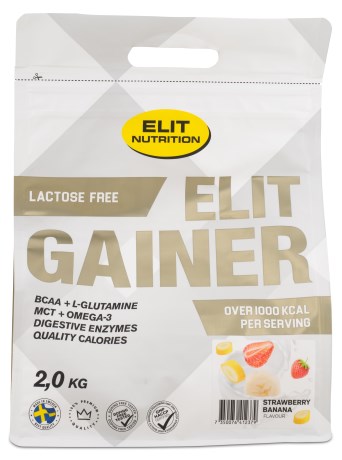 ELIT Gainer Laktosefri, Tr�ningstilskud - Elit Nutrition