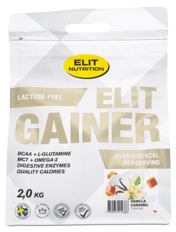 ELIT Gainer Laktosefri, Tr�ningstilskud - Elit Nutrition