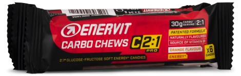 Enervit Carbo Chews C2:1, Tr�ningstilskud - Enervit