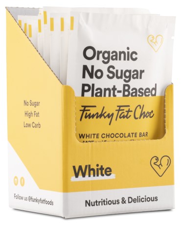 Funky Fat Foods Hvid Chokolade, Di�tprodukter - Funky Fat Foods