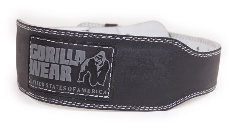 Gorilla Wear 4 Inch Padded Leather Belt, Tr�ning & Tilbeh�r - Gorilla Wear
