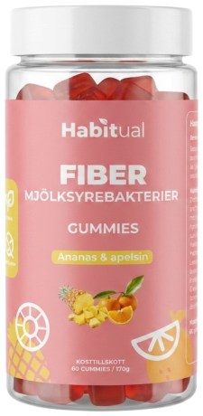 -localization-error-products-images-main-thumbnail- Habitual Fiber/M�lkesyrebakterie Gummies, Ananas & Appelsin, 60 Gummies