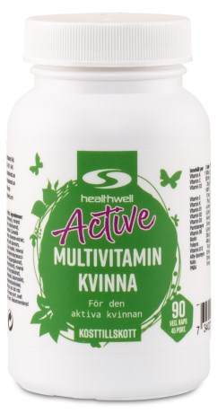 Healthwell Active Multivitamin Kvinde, Vitaminer & Mineraler - Healthwell