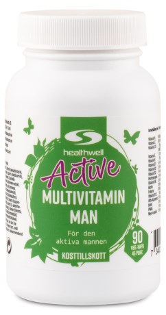 Healthwell Active Multivitamin Man, Vitaminer & Mineraler - Healthwell