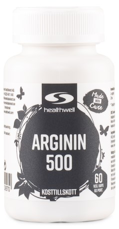 Arginin 500, Tr�ningstilskud - Healthwell