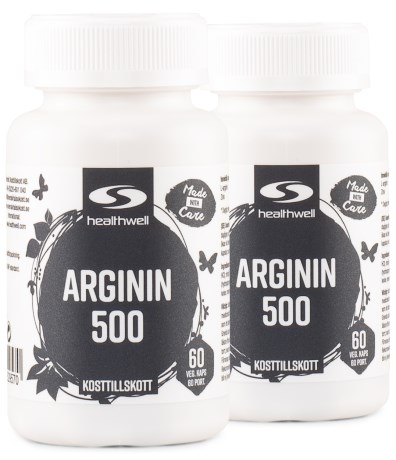 Arginin 500, Tr�ningstilskud - Healthwell