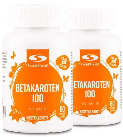 Betacaroten 100, Kropspleje & Hygiejne - Healthwell