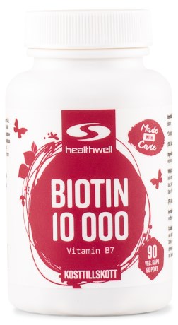 Biotin 10000, Vitaminer & Mineraler - Healthwell