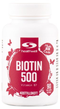 Biotin 500, Vitaminer & Mineraler - Healthwell