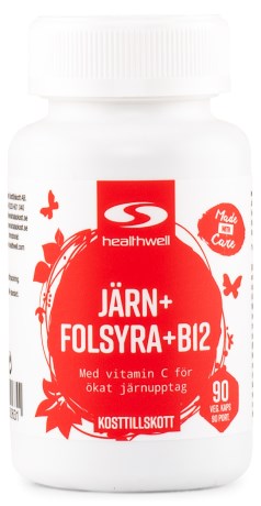 Healthwell Jern, Folsyre, B12, Vitaminer & Mineraler - Healthwell