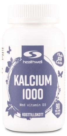 Healthwell Kalcium 1000, Kosttilskud - Healthwell