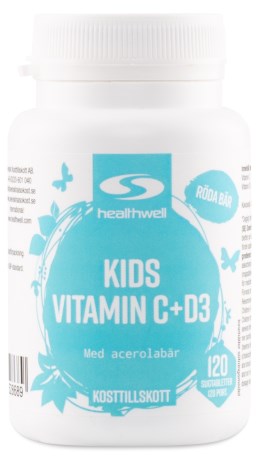 Kids Vitamin C+D3, Vitaminer & Mineraler - Healthwell
