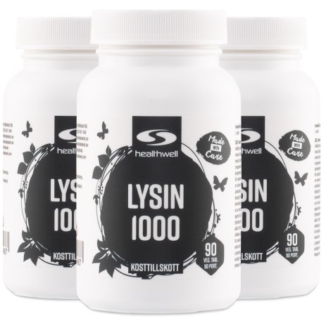 Lysin 1000, Tr�ningstilskud - Healthwell