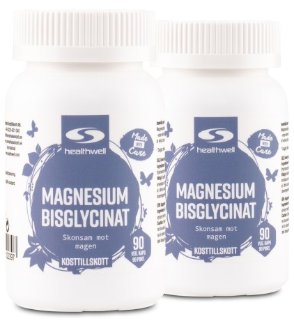 Healthwell Magnesium Bisglycinat, Vitaminer & Mineraler - Healthwell
