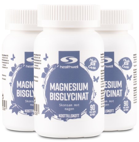 Magnesiumbisglycinat, Vitaminer & Mineraler - Healthwell