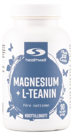 Healthwell Magnesium+L-teanin, Tr�ningstilskud - Healthwell