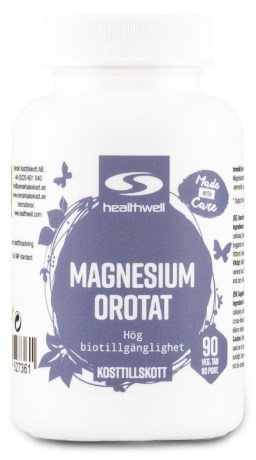 Healthwell Magnesiumorotat 1000, Vitaminer & Mineraler - Healthwell