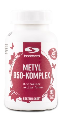 Healthwell Methyl B50-Kompleks, Vitaminer & Mineraler - Healthwell
