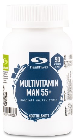 Healthwell Multivitamin Man 55+, Helse - Healthwell
