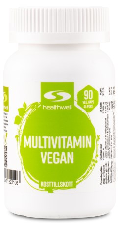 Healthwell Multivitamiini Vegaaninen, Kosttilskud - Healthwell