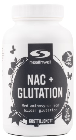 Healthwell NAC+Glutation, Tr�ningstilskud - Healthwell