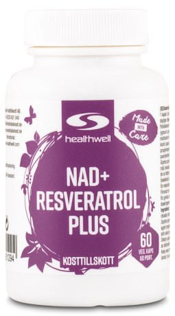 Healthwell NAD+ Resveratrol Plus, Helse - Healthwell