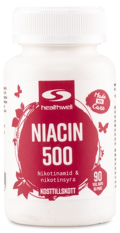 Niacin 500, Vitaminer & Mineraler - Healthwell