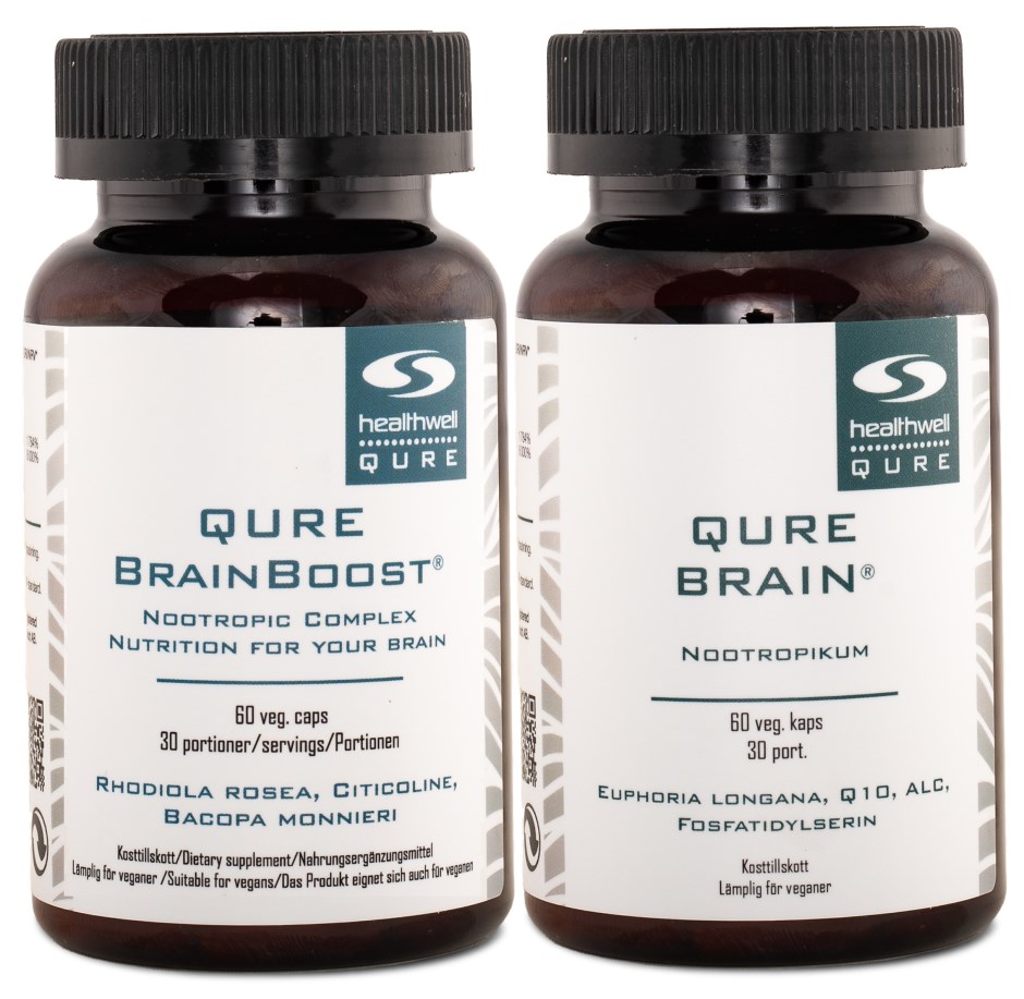 QURE Brain + BrainBoost, Helse - Healthwell QURE