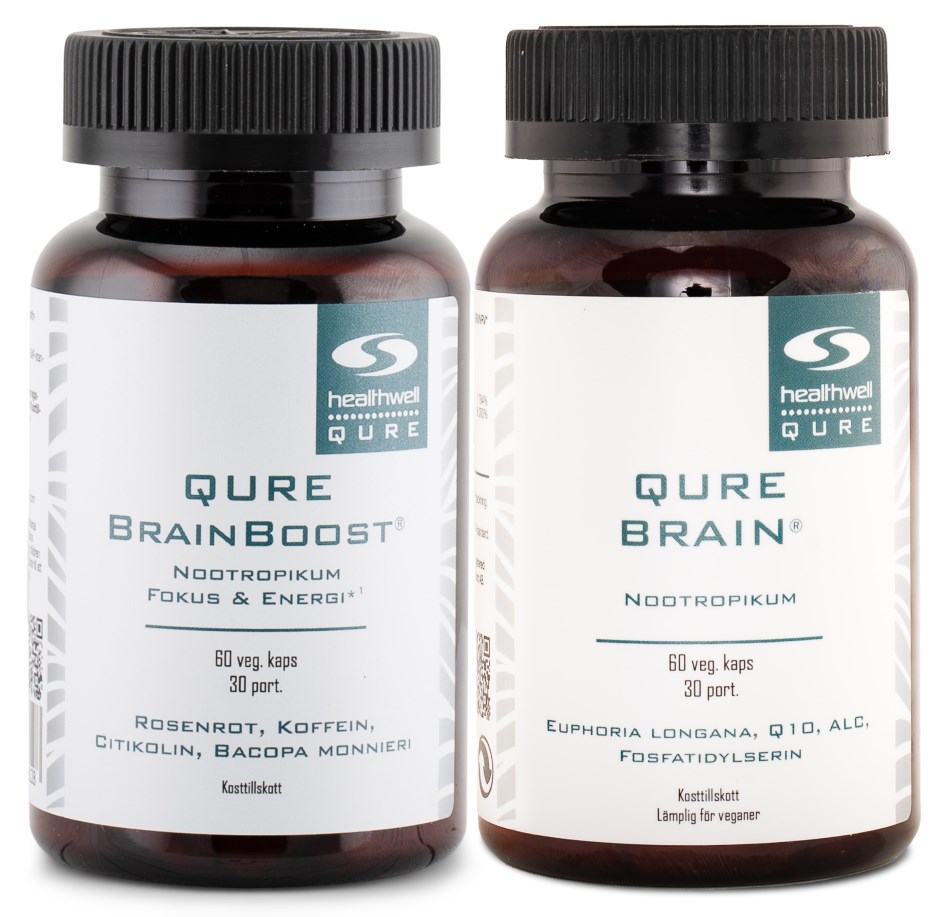 QURE Brain + BrainBoost, Helse - Healthwell QURE